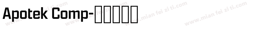 Apotek Comp字体转换